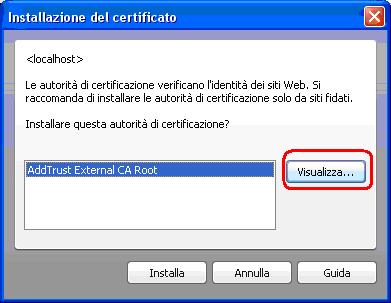 conferma certificato