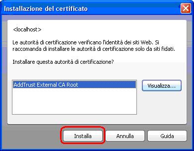 conferma certificato